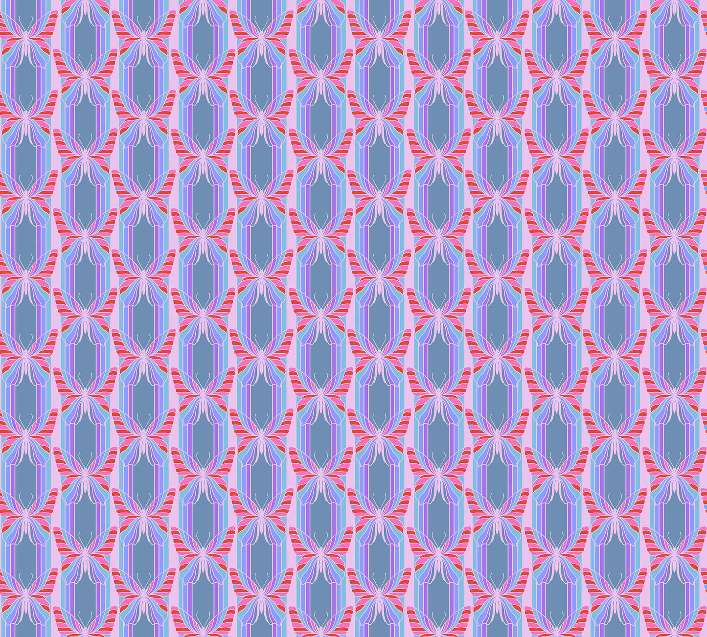 Hidden in Sporty quilting fabric, part of the Mosaic Menagerie fabric collection by Anna Maria Textiles (SKU: AMT189-62L)