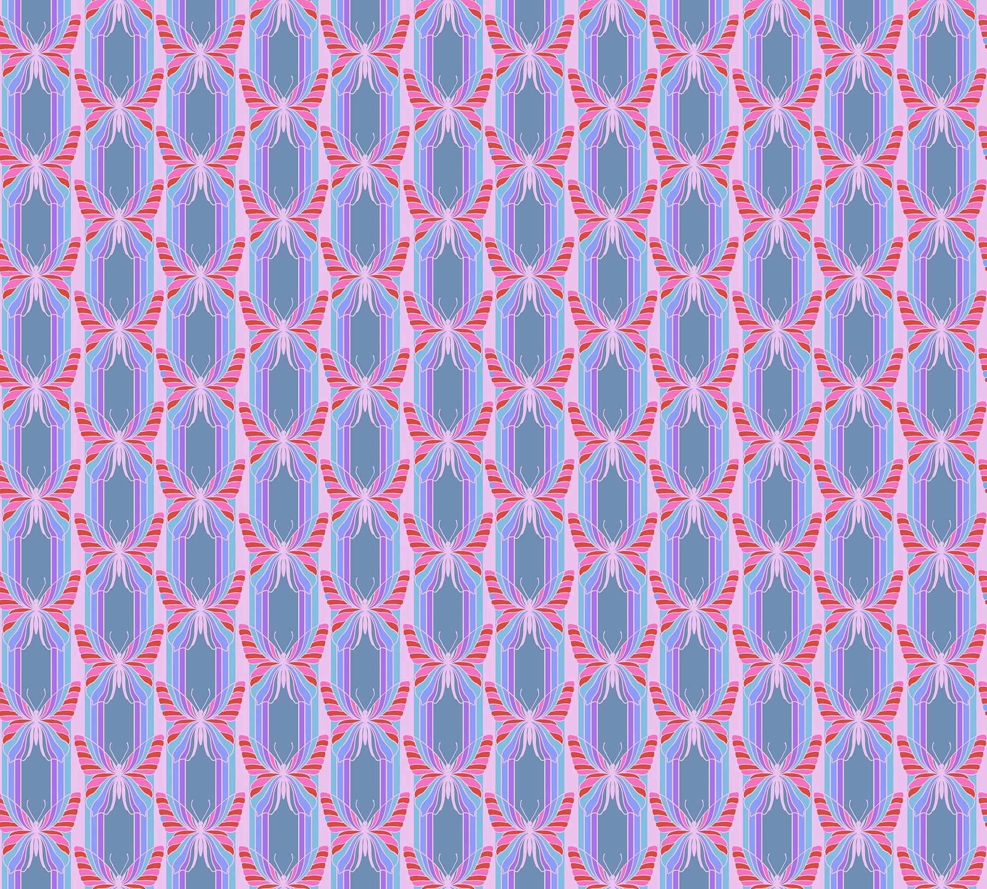 Hidden in Sporty quilting fabric, part of the Mosaic Menagerie fabric collection by Anna Maria Textiles (SKU: AMT189-62L)