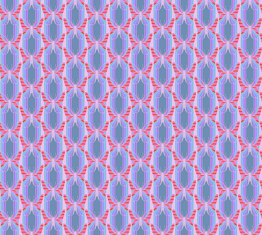 Hidden in Sporty quilting fabric, part of the Mosaic Menagerie fabric collection by Anna Maria Textiles (SKU: AMT189-62L)