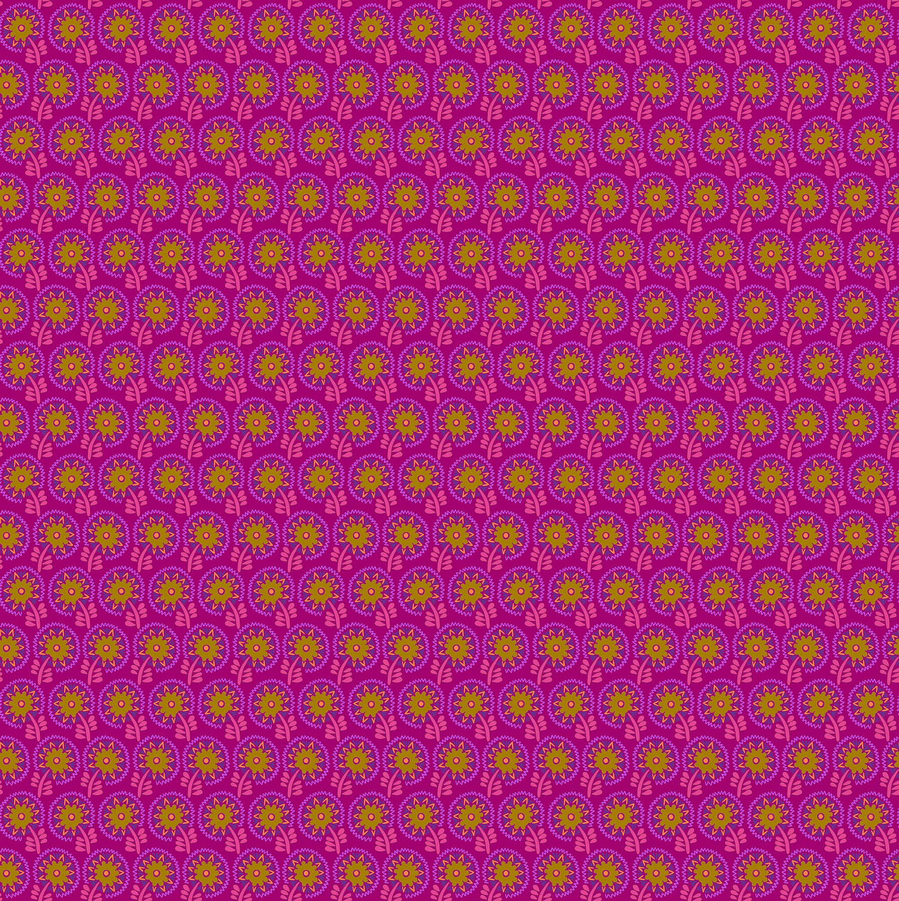 Dancers in Magenta quilting fabric, part of the Sunseekers fabric collection by Anna Maria Textiles (SKU: AMT193-84L)