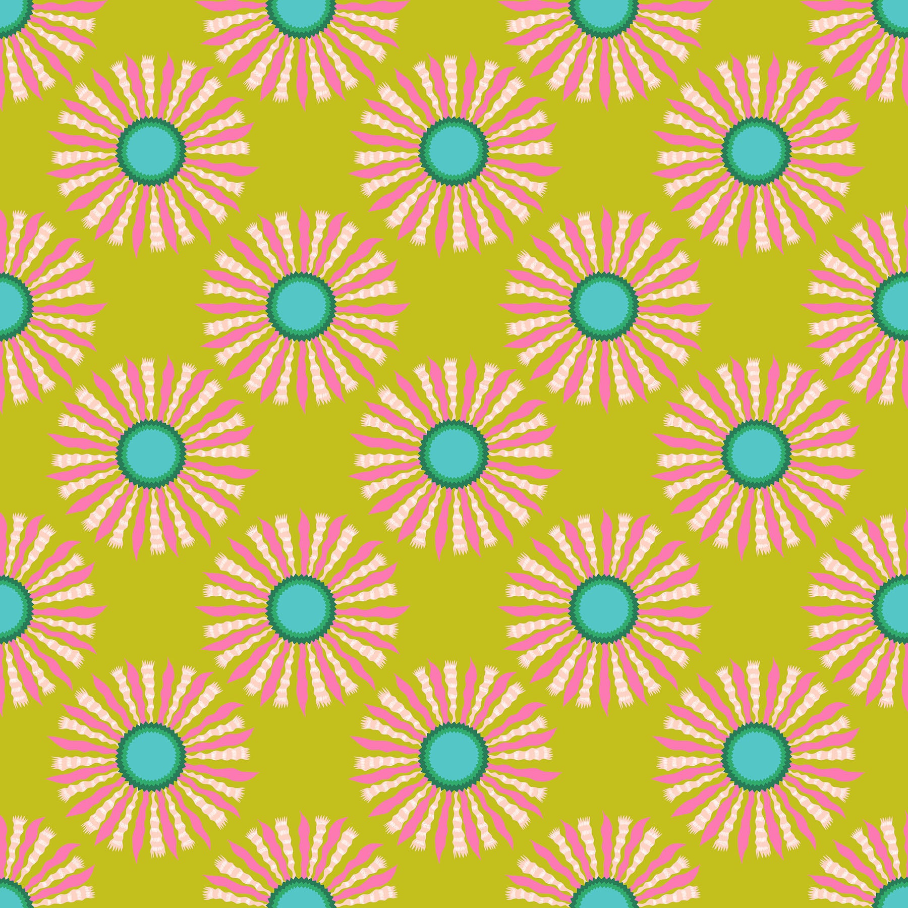 Ribbon Rays in Guava quilting fabric, part of the Sunseekers fabric collection by Anna Maria Textiles (SKU: AMT196-72L)