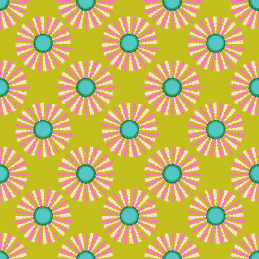 Ribbon Rays in Guava quilting fabric, part of the Sunseekers fabric collection by Anna Maria Textiles (SKU: AMT196-72L)