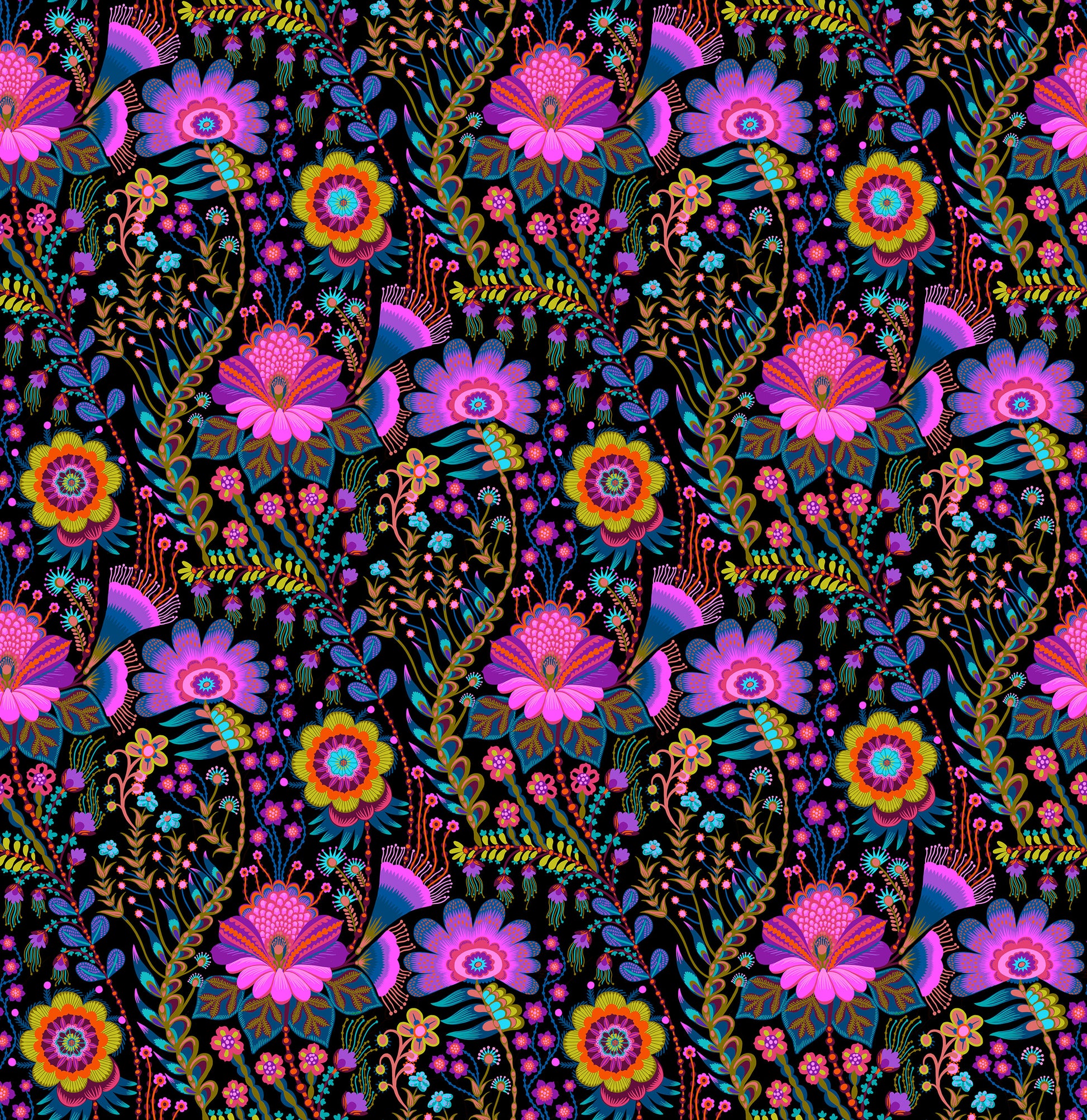 Seeking in Velvet quilting fabric, part of the Sunseekers fabric collection by Anna Maria Textiles (SKU: AMT197-99L)