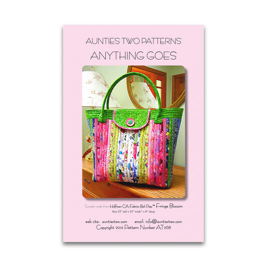 Anything Goes Tote Pattern by Aunties Two Patterns
