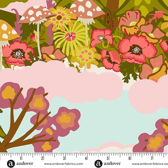 Autumn Echo quilting fabric, part of the Camp Kitschy Lala fabric collection by Alison Glass (SKU: A-1711-N)