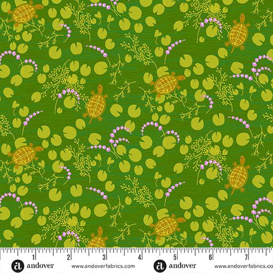 Forest Canoe quilting fabric, part of the Camp Kitschy Lala fabric collection by Alison Glass (SKU: A-1716-G)