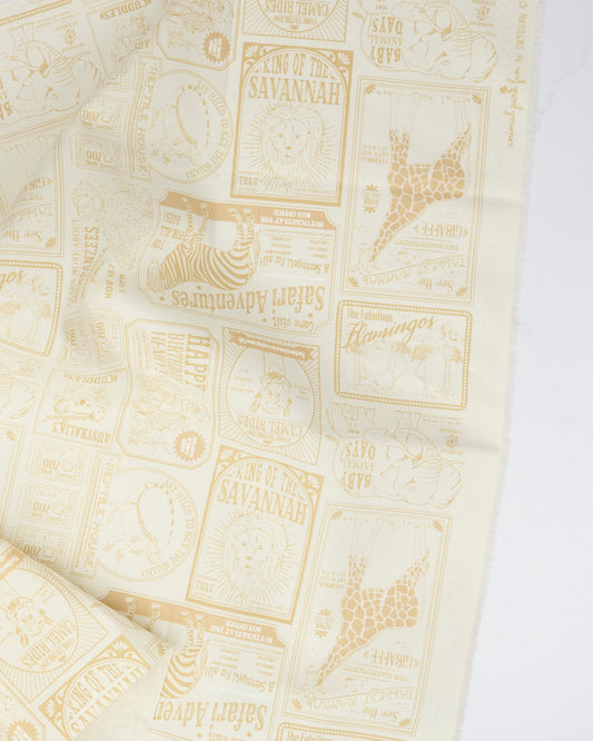 PREORDER - Animal Park Fun - Vintage Zoo - Stacy Iest Hsu - 20965 21 - Half Yard