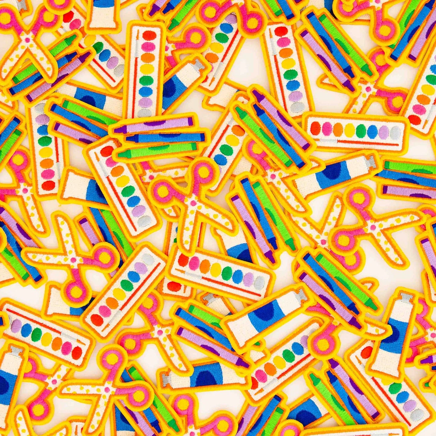 Sarah Hearts - Art Supply - Embroidered Peel & Stick or Sew-On Patches - PAT177