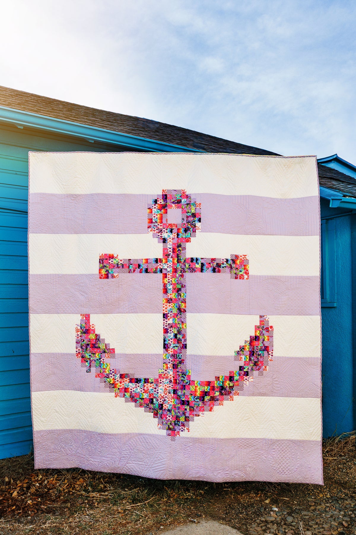 Anchors Aweigh Quilt Kit - Floral Reef by Tula Pink
