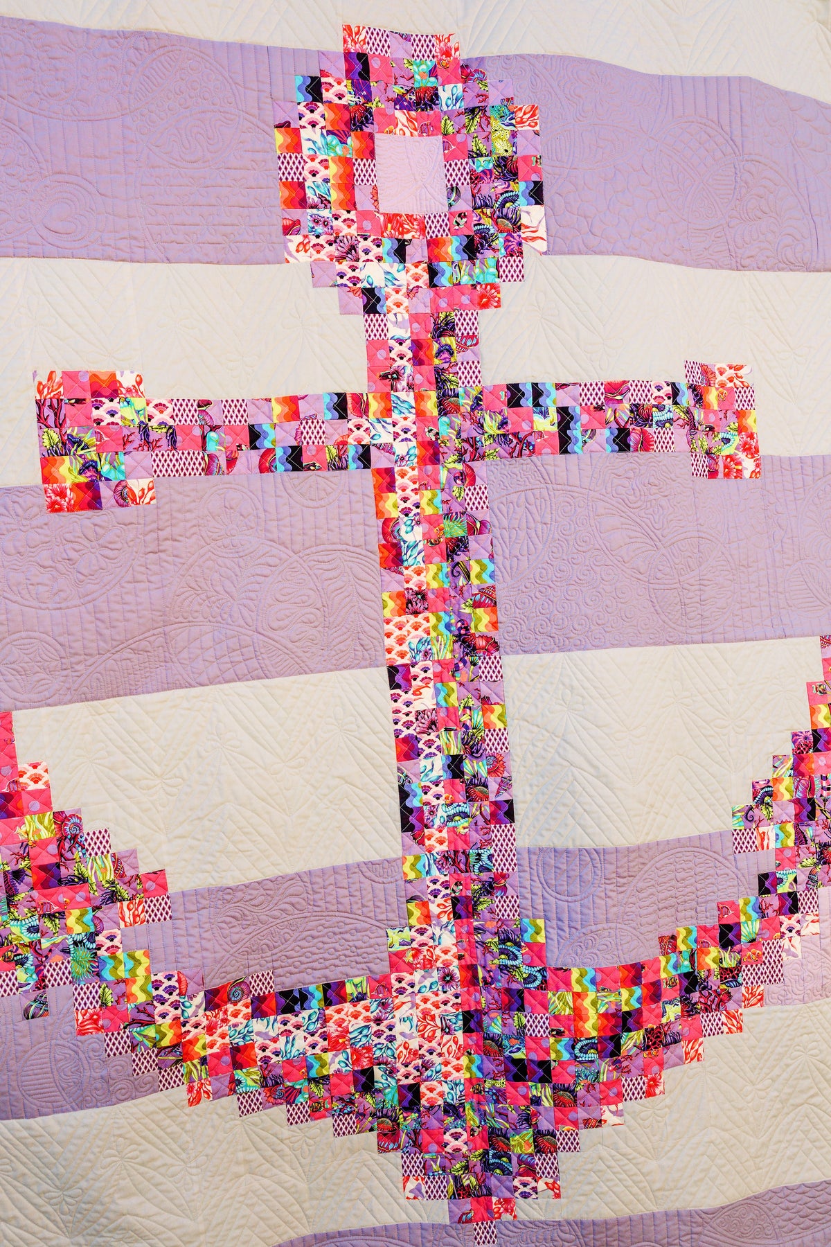 Anchors Aweigh Quilt Kit - Floral Reef by Tula Pink