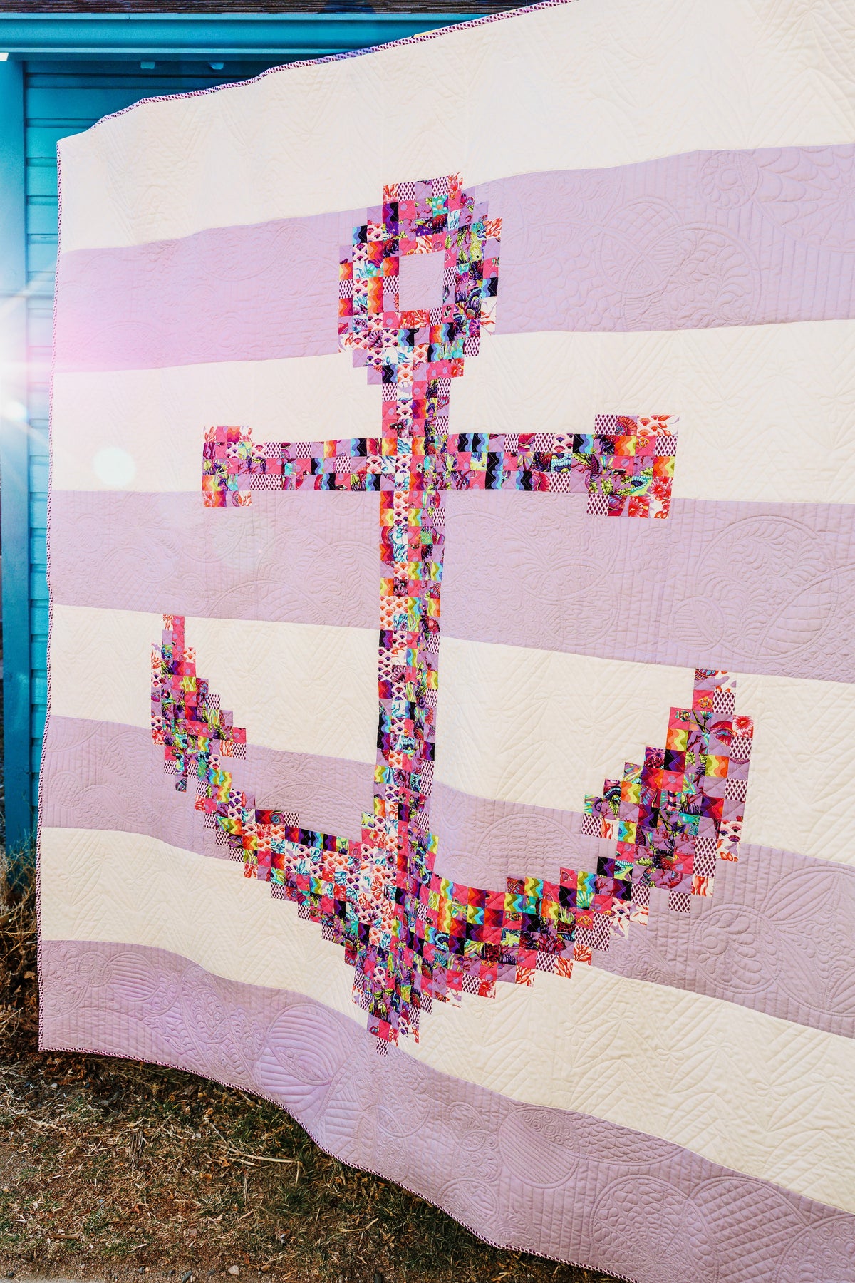 Anchors Aweigh Quilt Kit - Floral Reef by Tula Pink