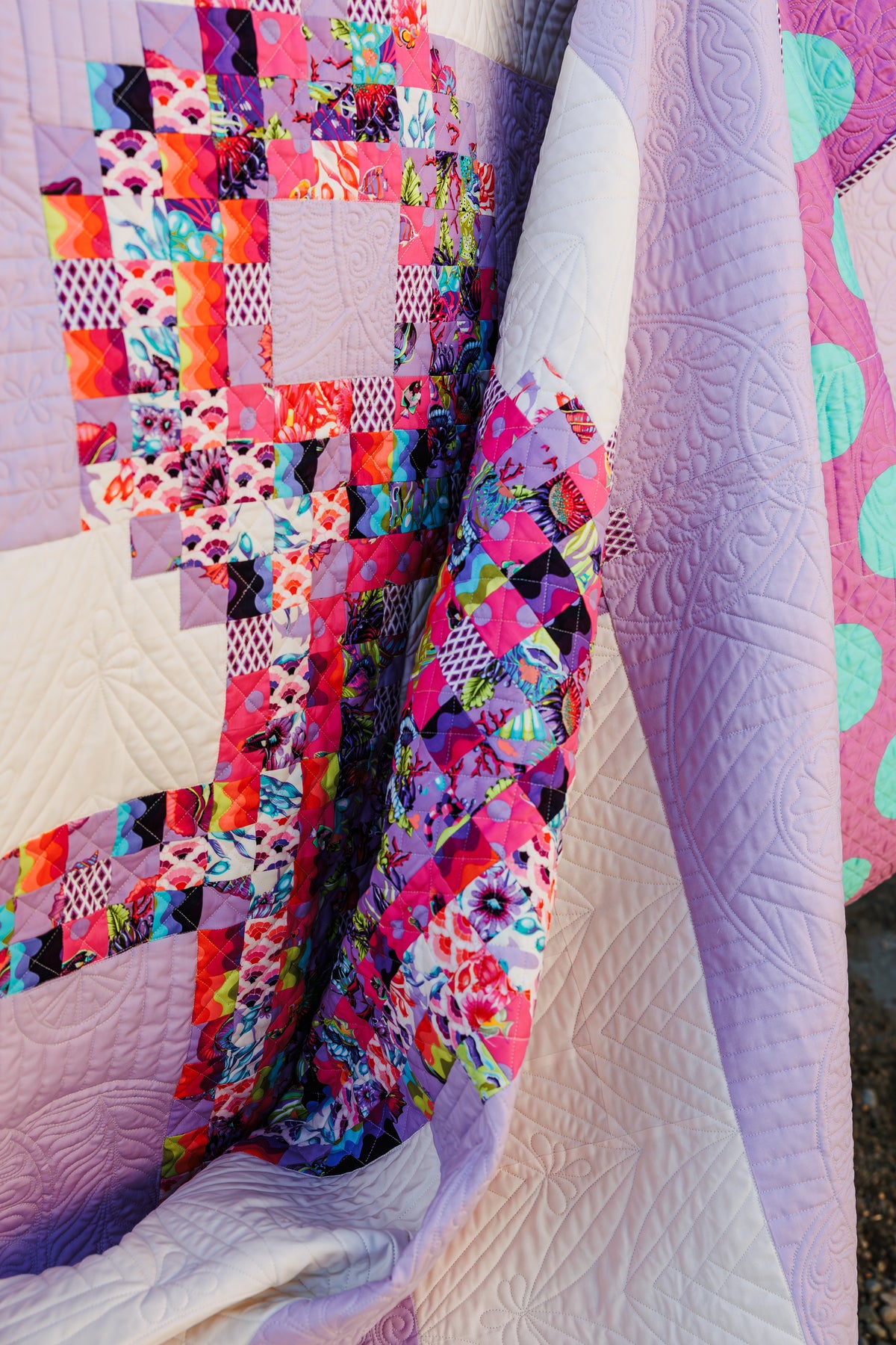 Anchors Aweigh Quilt Kit - Floral Reef by Tula Pink