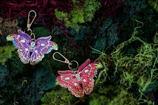 Sallie Tomato - Atlas Moth Afterglow Bag Charm (Preorder)