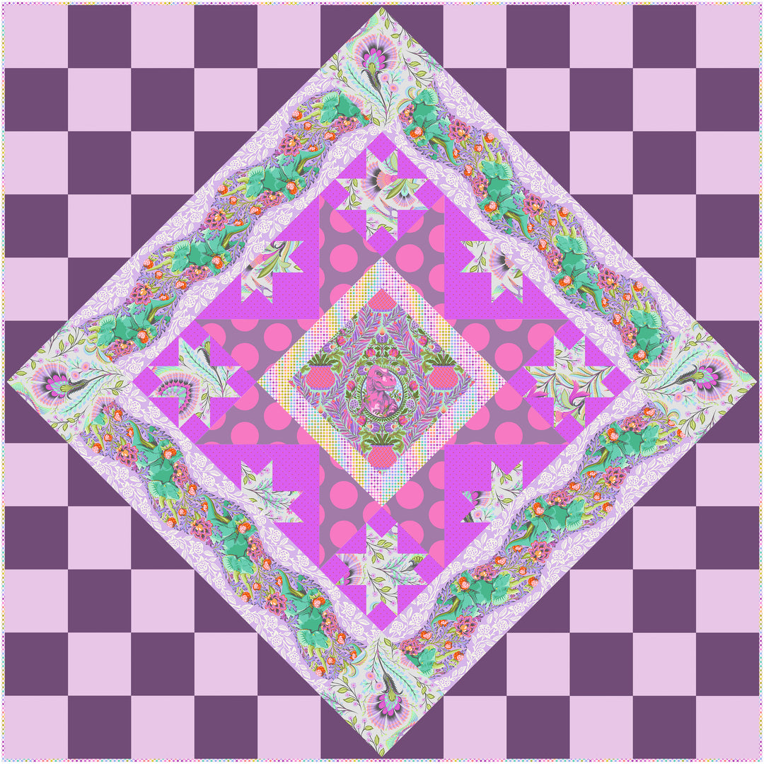 Aster in Moonflower Quilt Kit featuring Roar! from Tula Pink - KITTP.ASTERMOON