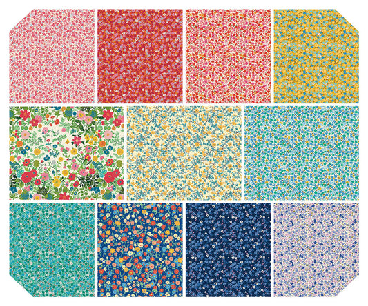 Petite Florals Fat Quarter Bundle - Petite Prints by August Ellery - 12 pcs (Preorder)