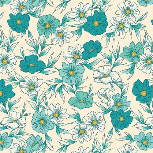 Bloomcore - Tinted Blooms Lagoon - AGF Studio for Art Gallery - BLC31107 - Half Yard