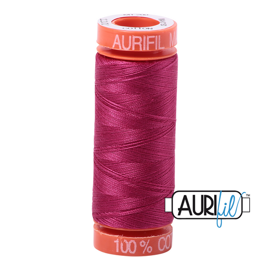 Aurifil Cotton Mako Thread - 50wt - 200m Spool - Red Plum - MK50SP200-1100