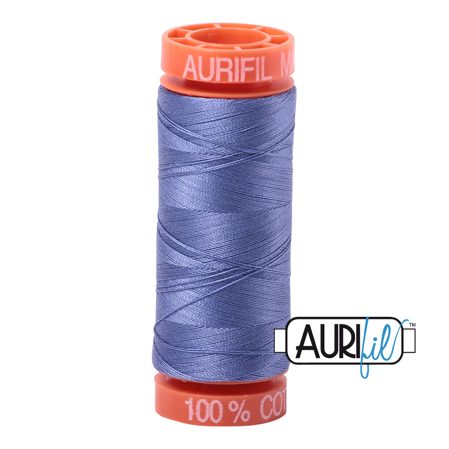 Aurifil Cotton Mako Thread - 50wt - 220m Spool - Blue Violet - BMK50 2525