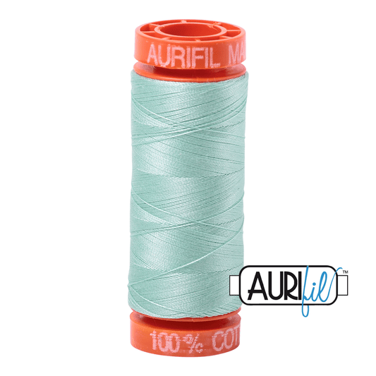 Aurifil Cotton Mako Thread - 50wt - 200m Spool - Mint - MK50SP200-2830