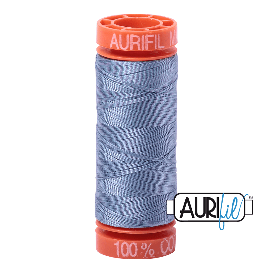 Aurifil Cotton Mako Thread - 50wt - 200m Spool - Slate - MK50SP200-6720