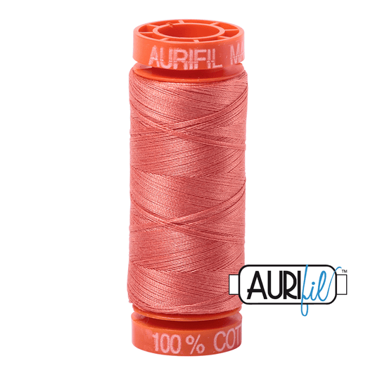 Aurifil Cotton Mako Thread - 50wt - 200m Spool - Tangerine Dream - MK50SP200-6729