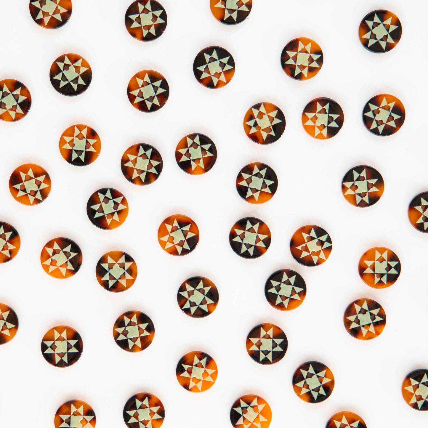 Sarah Hearts - Premium Buttons - Quilt Star Small 5/8" Buttons - BT09