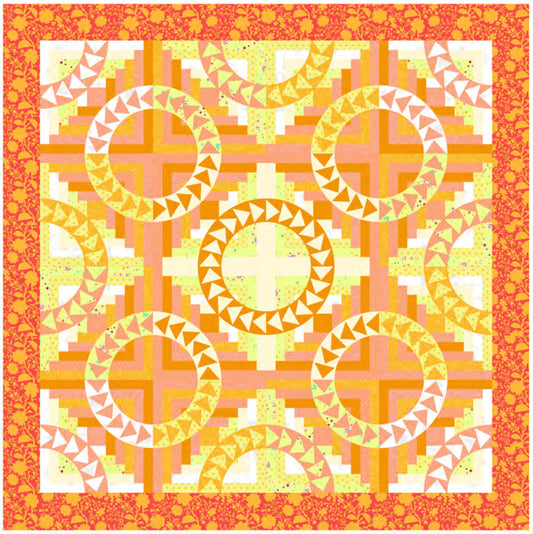 The Beach House Quilt Kit in Peaches and Cream - Judy Niemeyer
