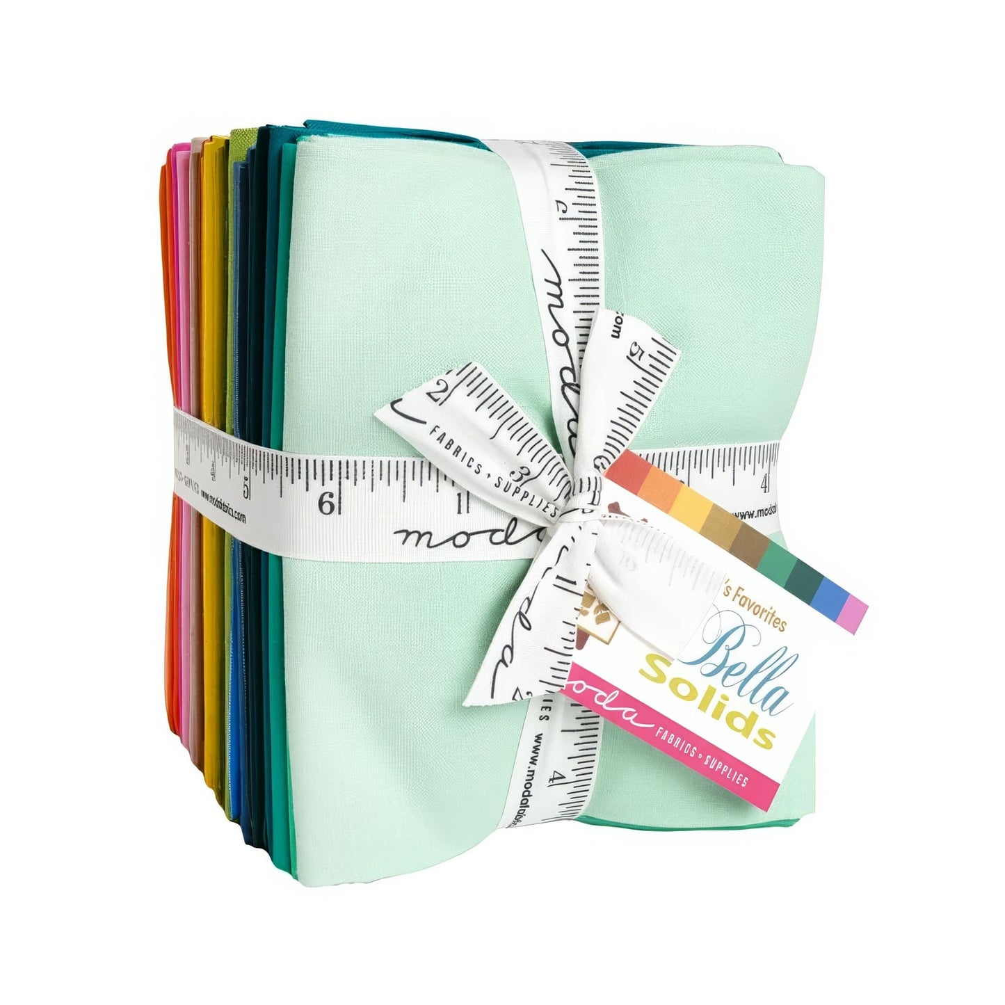 Bella Solids 2025 Fat Quarter Bundle (SKU: 9900ABE) by Moda Fabrics (25 Pieces)