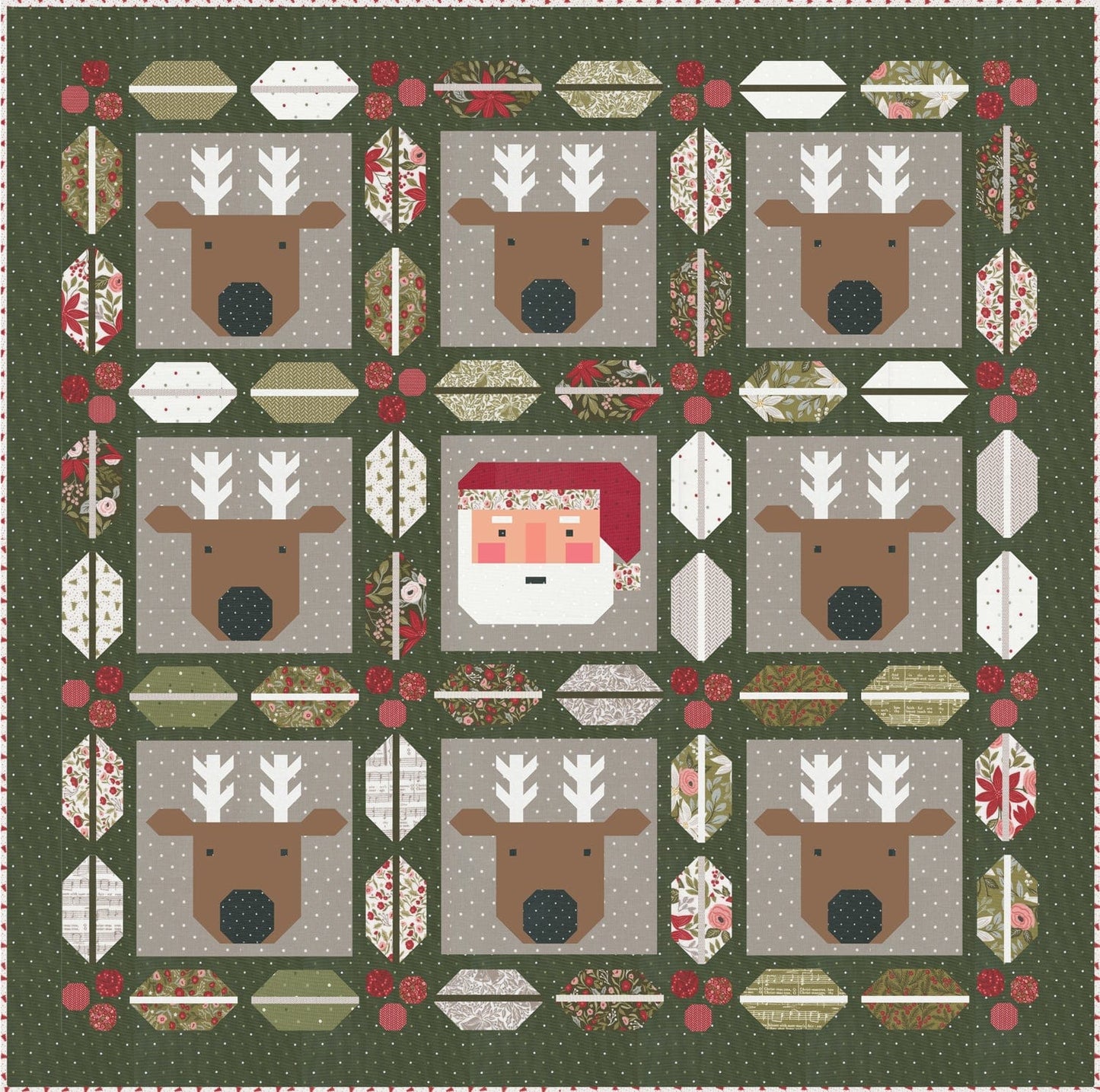 Christmas Crew Quilt Kit - Lella Boutique - KIT5240CREW-GREEN