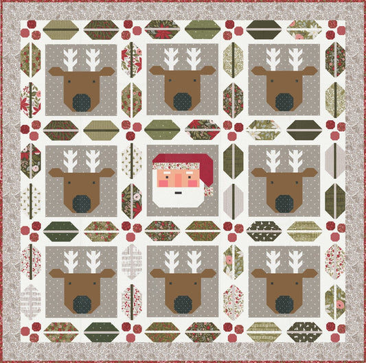 Christmas Crew Quilt Kit - Lella Boutique - KIT5240CREW-WHITE
