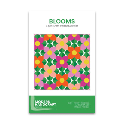 Blooms Quilt Pattern - Modern Handcraft - MH 021 - Printed Pattern