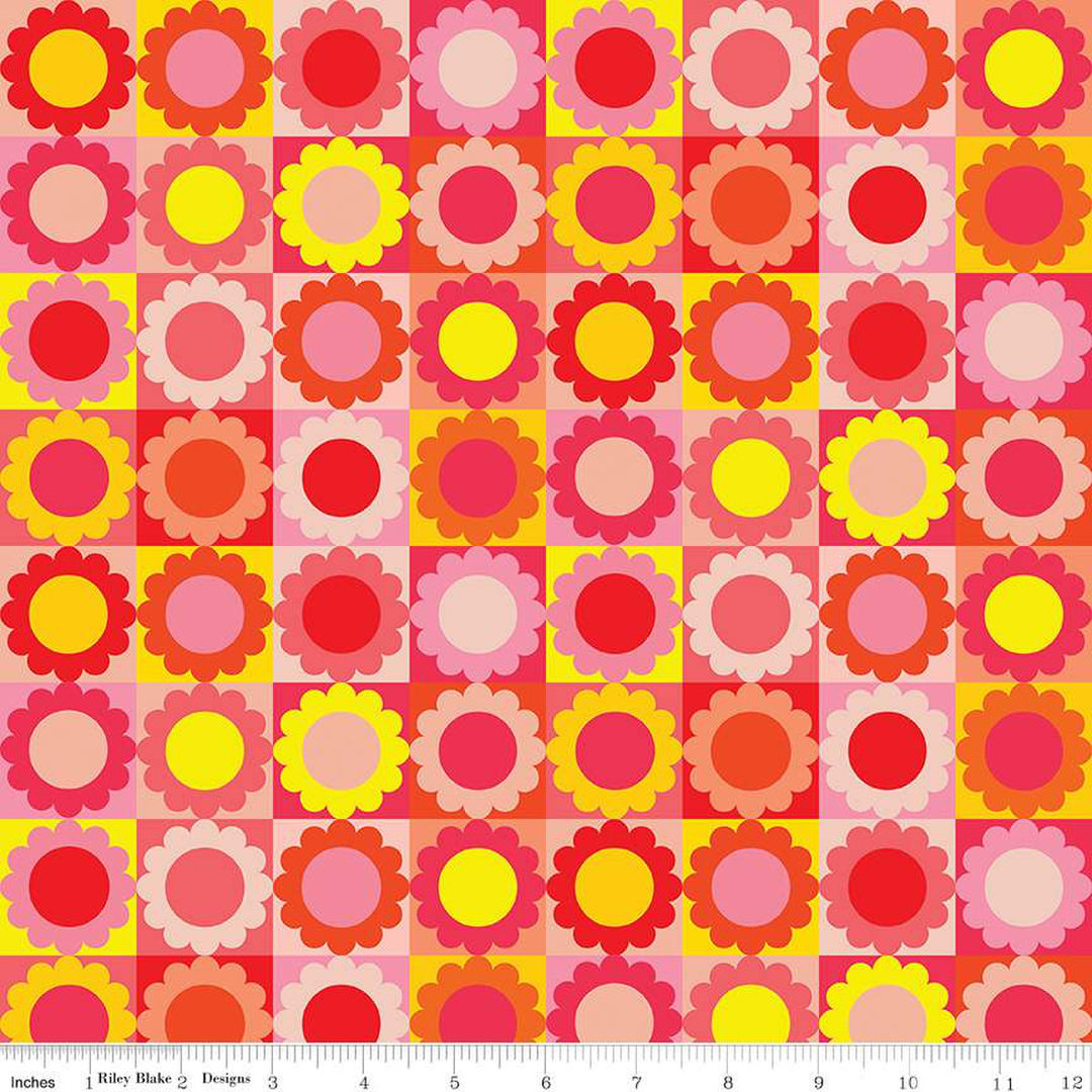 PREORDER - Copacetic - Flower Pie in Strawberry - Julia Frazier - C14681-STRAWBERRY - Half Yard