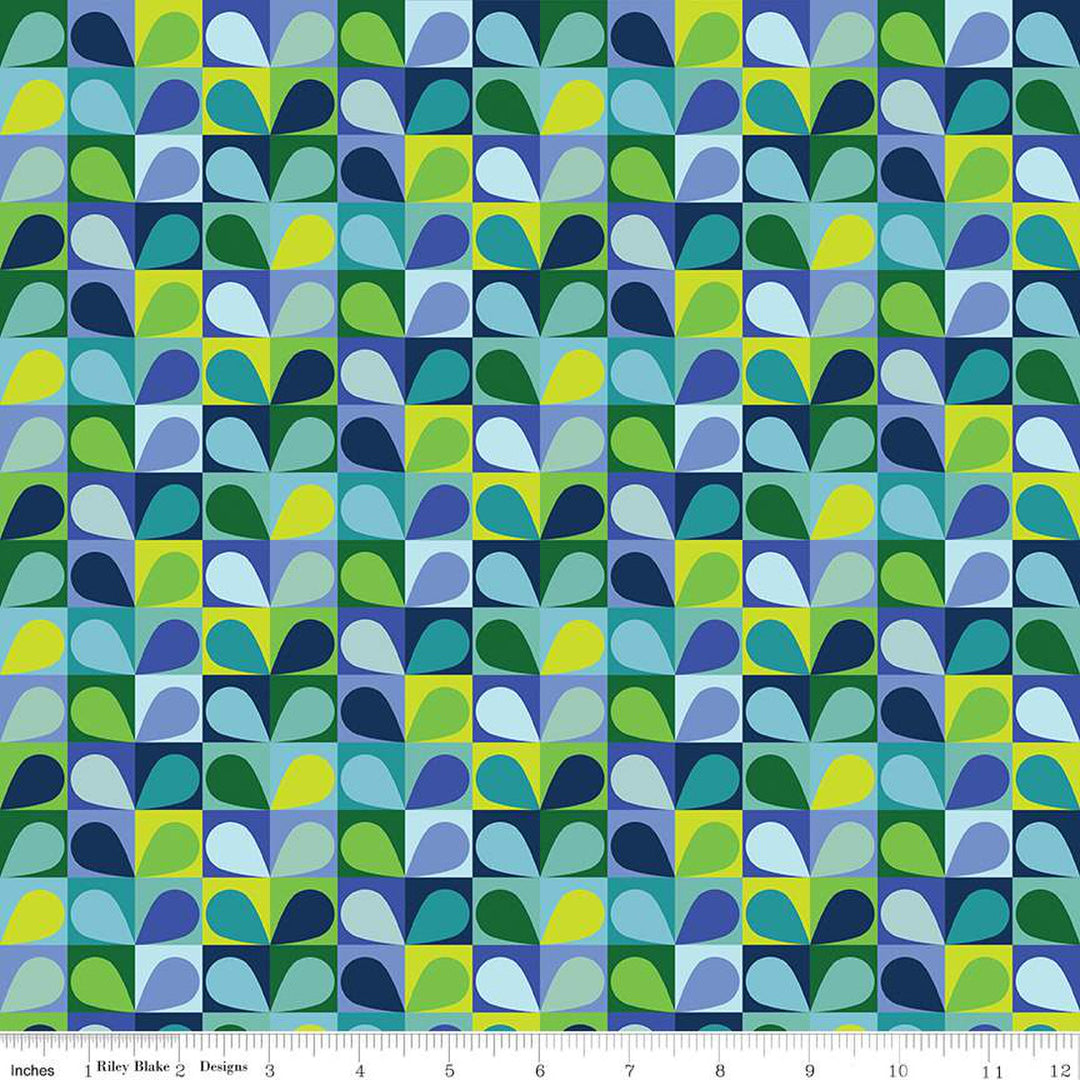 PREORDER - Copacetic - Salad in Blueberry - Julia Frazier - C14683-BLUEBERRY - Half Yard