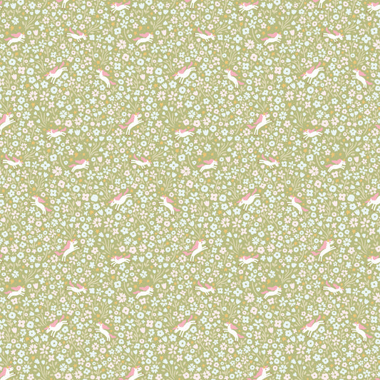 Little Posies - Unicorns Green - C18325-GREEN - Half Yard