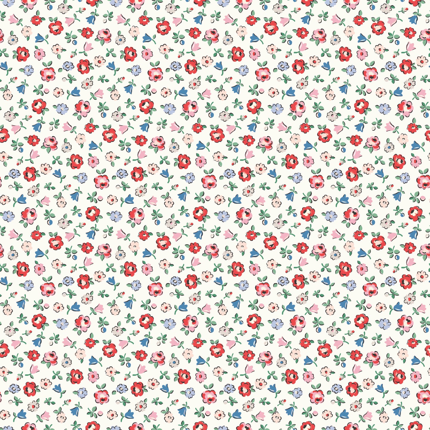 From London, With Love - Ditsy Floral Cream  - Cath Kidston - C18991-CREAM - Half Yard (Preorder)