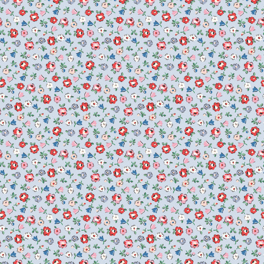From London, With Love - Ditsy Floral Light Blue  - Cath Kidston - C18991-LTBLUE - Half Yard (Preorder)