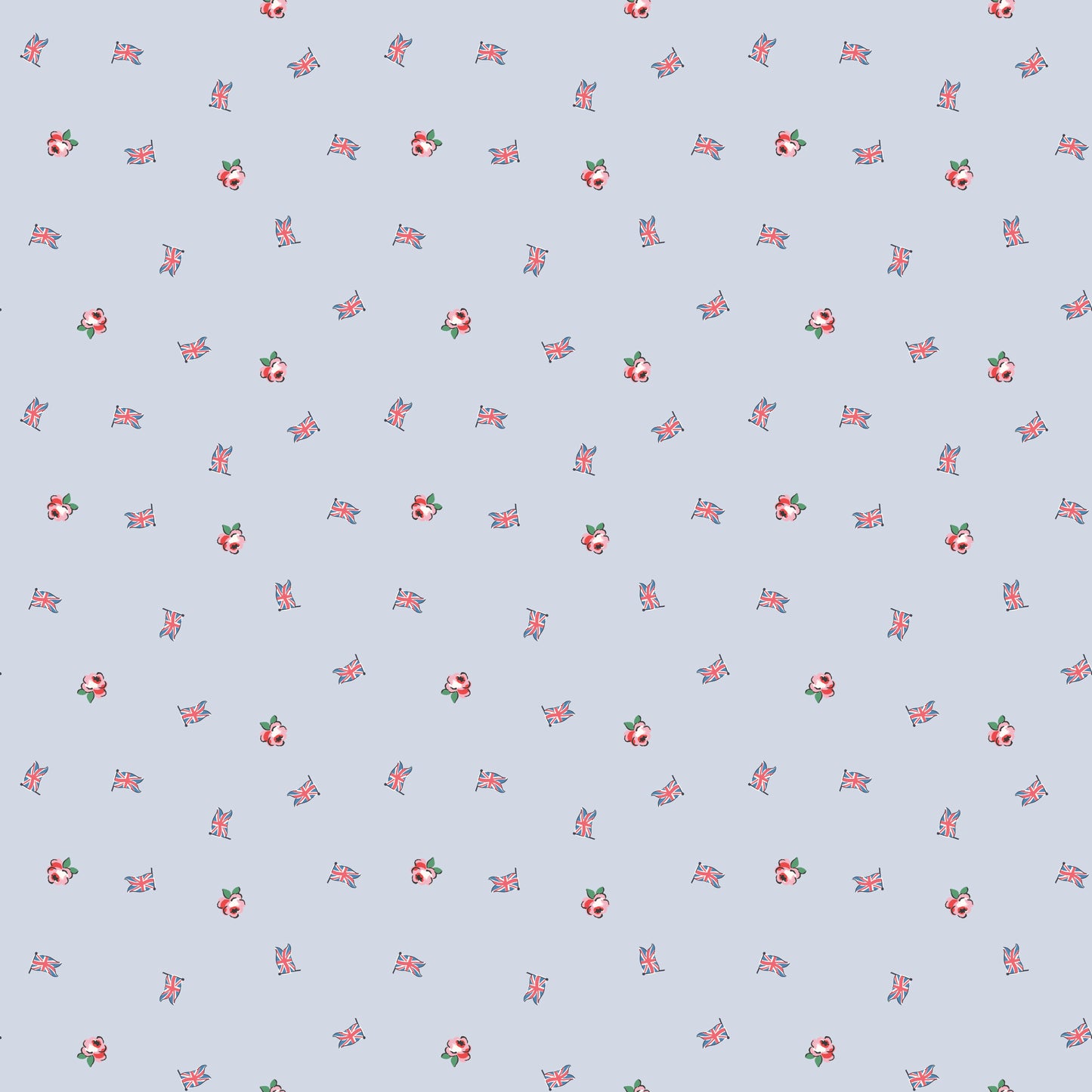 From London, With Love - Flags Light Blue  - Cath Kidston - C18992-LTBLUE - Half Yard (Preorder)