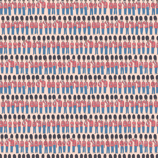 From London, With Love - Guards Peach  - Cath Kidston - C18993-PEACH - Half Yard (Preorder)