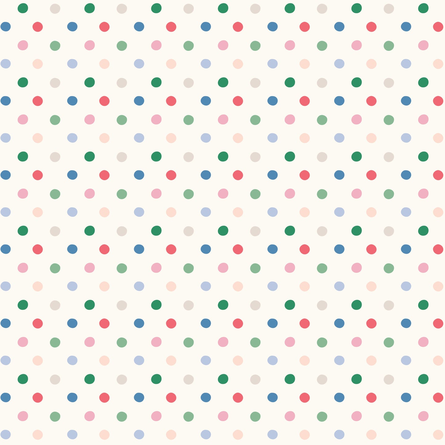 From London, With Love - Button Dots Multi  - Cath Kidston - C18994-MULTI - Half Yard (Preorder)