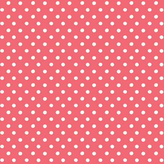 From London, With Love - Button Dots Red  - Cath Kidston - C18994-RED - Half Yard (Preorder)