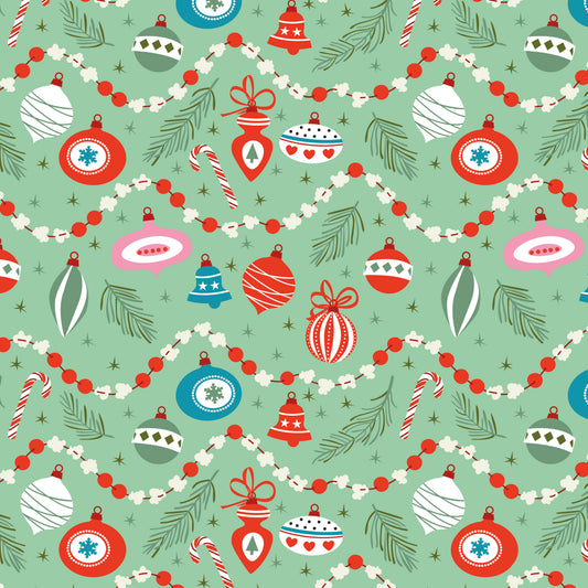 Christmas Cheer - Oh Christmas Tree in Green - Shawn Wallace - C19063-GREEN - Half Yard (Preorder)
