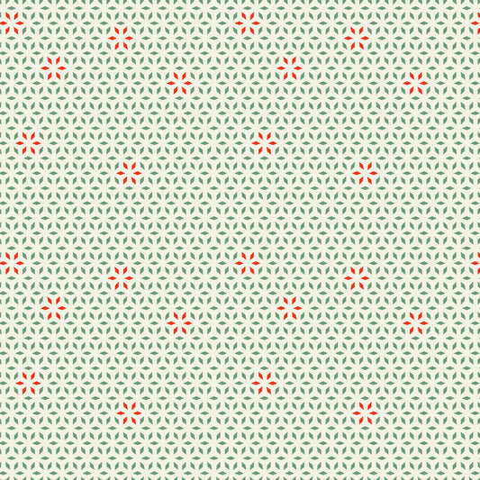 Christmas Cheer - Snowflake Doily in Cream - Shawn Wallace - C19065-CREAM - Half Yard (Preorder)