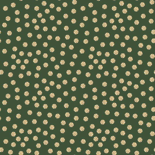 Santa's Fair - Mints in Green - Lisa Audit - C19204-GREEN - Half Yard (Preorder)