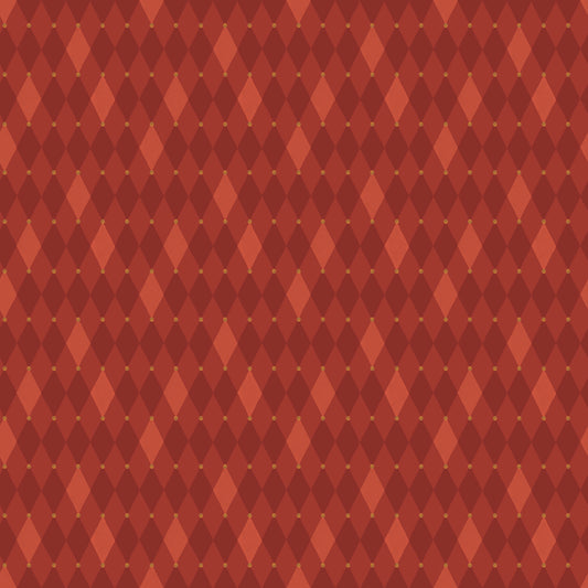 Santa's Fair - Diamonds in Red - Lisa Audit - C19206-RED - Half Yard (Preorder)