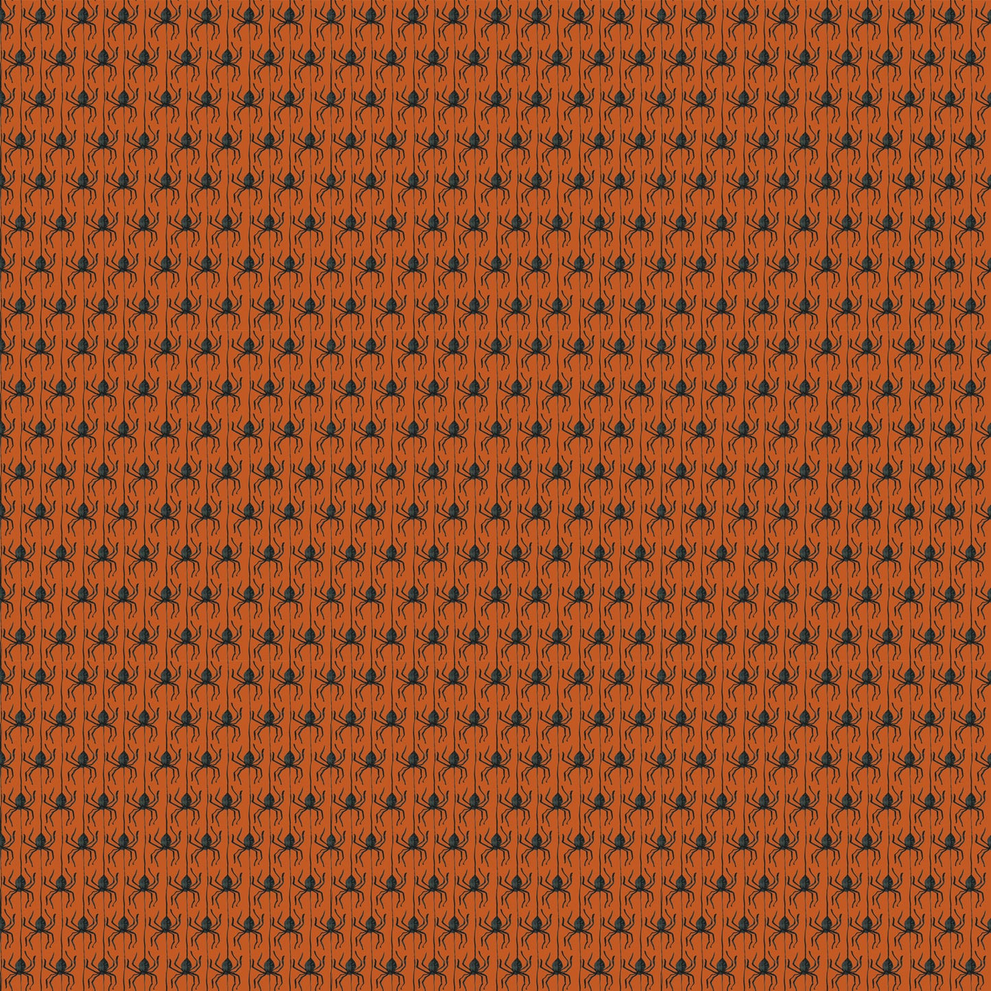 Witchy Vibes - Spiders in Pumpkin - Lisa Audit - CD19275-PUMPKIN - Half Yard (Preorder)
