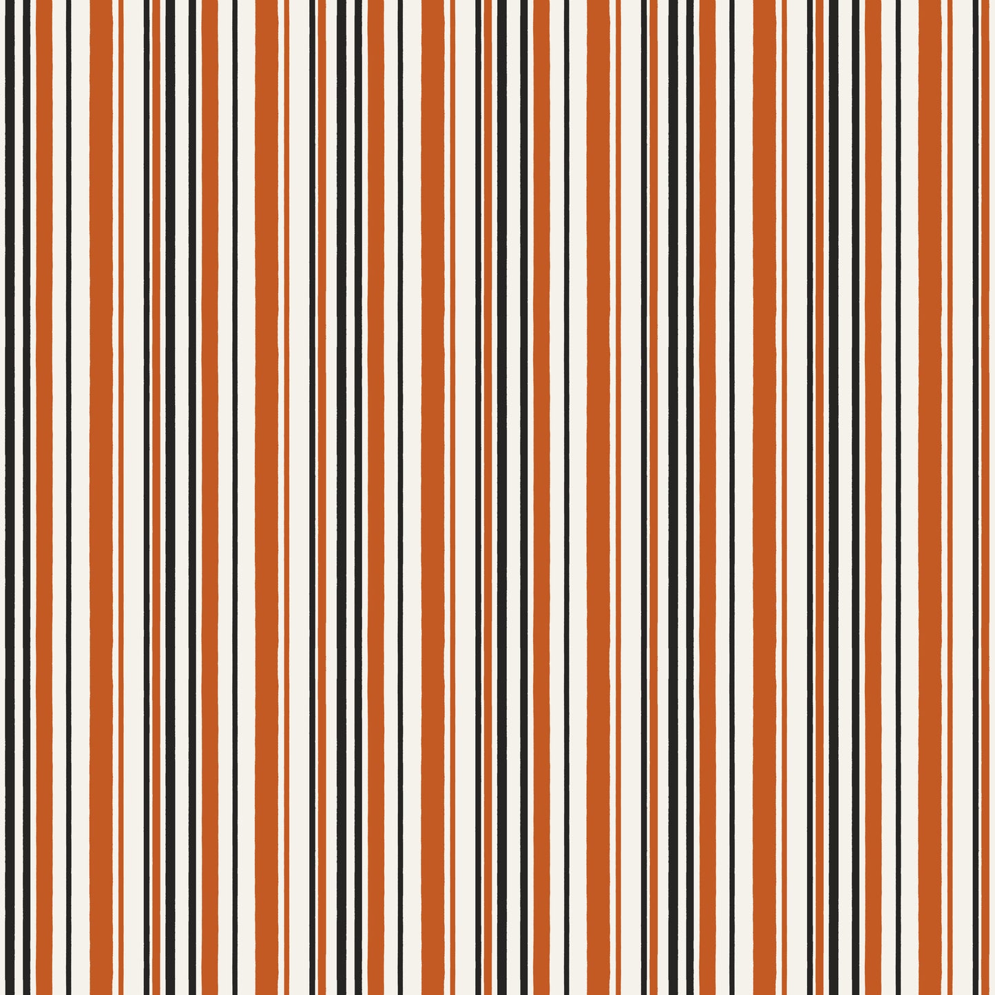 Witchy Vibes - Stripes in Pumpkin - Lisa Audit - CD19276-PUMPKIN - Half Yard (Preorder)