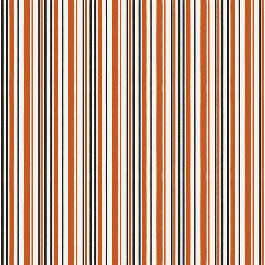 Witchy Vibes - Stripes in Pumpkin - Lisa Audit - CD19276-PUMPKIN - Half Yard (Preorder)