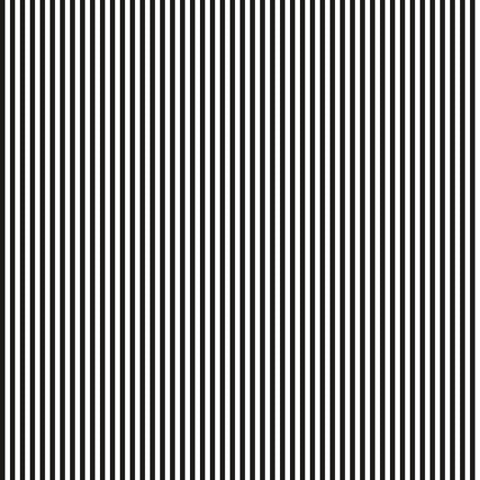 Stripes - Black  - The RBD Designers - C495-BLACK - Half Yard