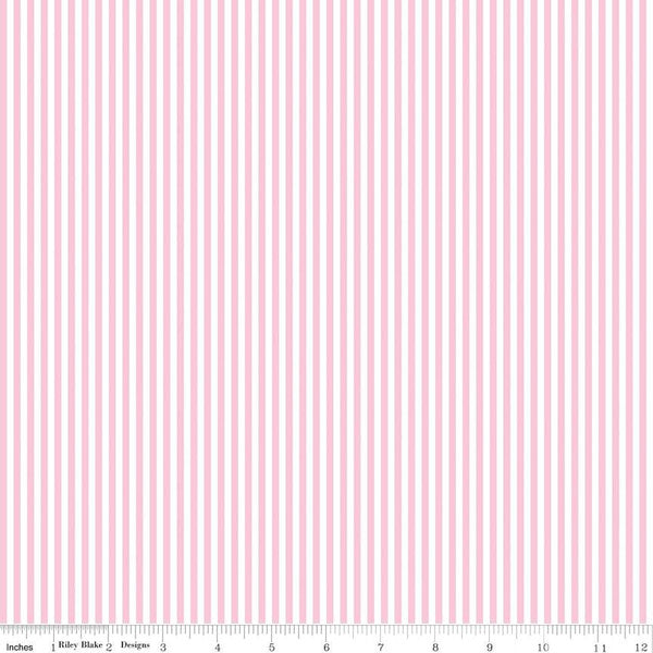 Stripes - 1/8" Stripe in Peony - The RBD Designers - C495-PEONY - Half Yard
