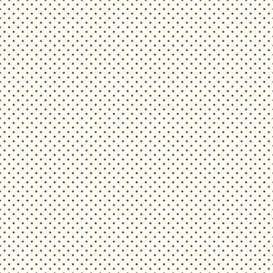 Swiss Dot - Le Creme Black  - The RBD Designers - C600-110 BLACK - Half Yard